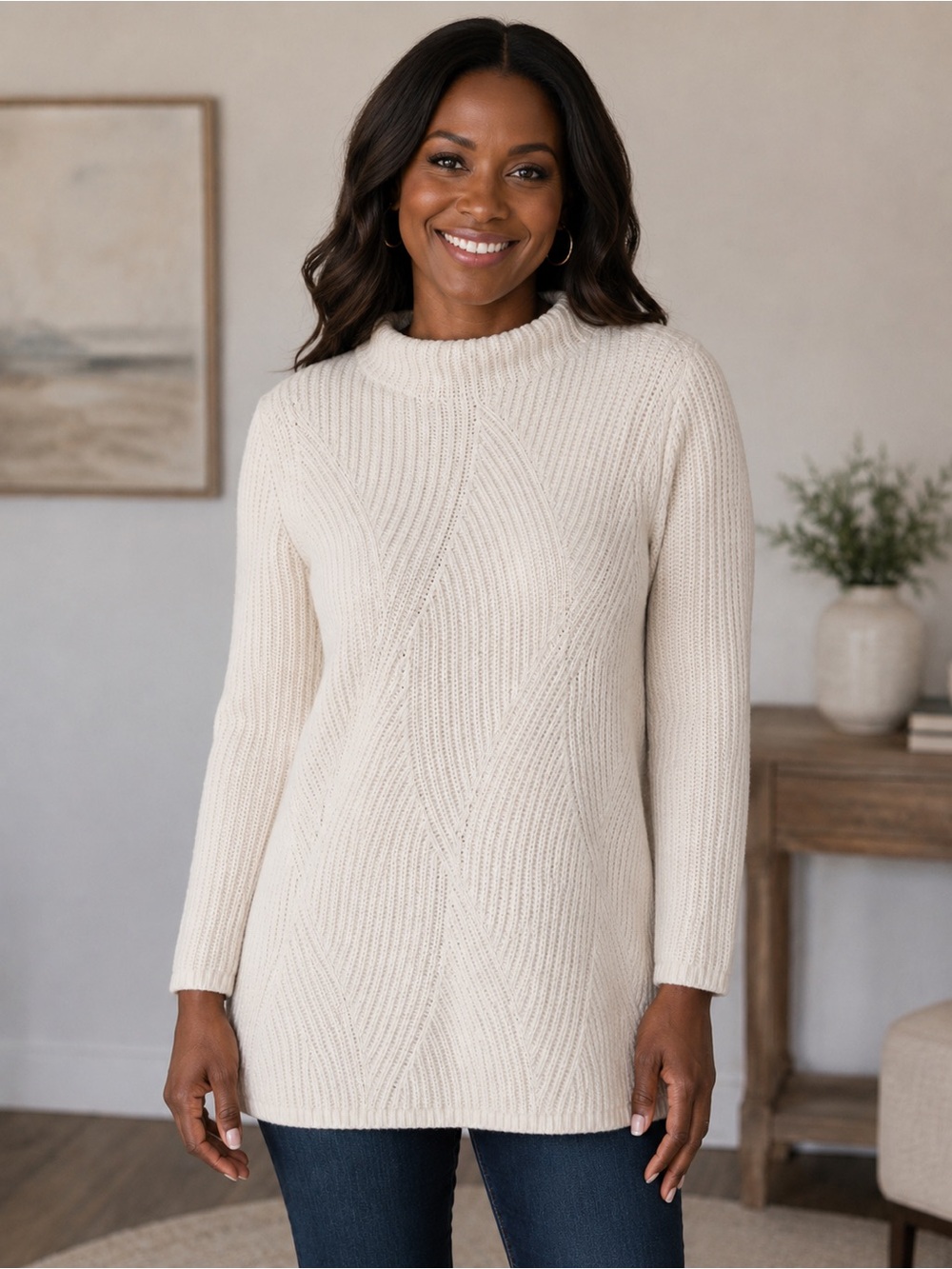 J.Jill Chenille Ivory Cream Knit Sweater – Women’s Small - EUC